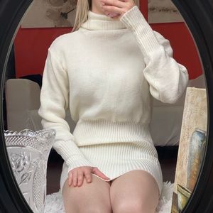 Snow White Sweater Dress 🤍❄️
